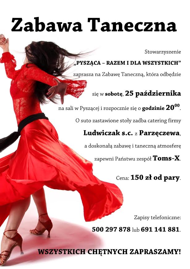 Zabawa taneczna 2014 plakat